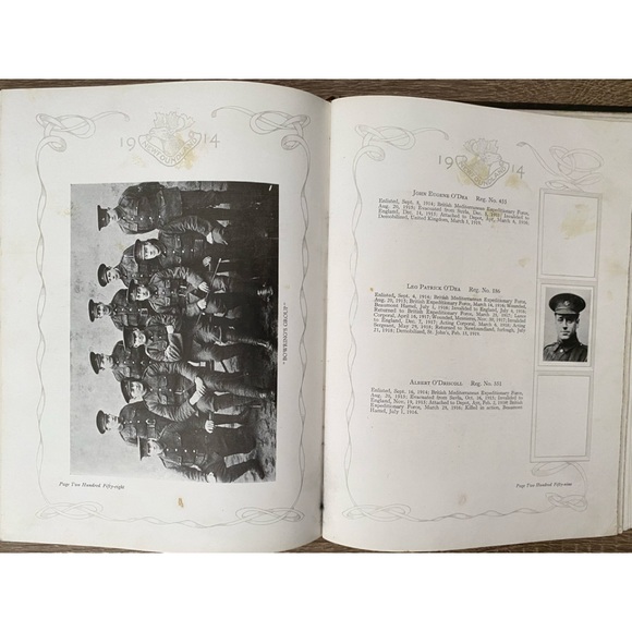 RARE THE FIRST FIVE HUNDRED WWI HISTORY OF THE ROYAL NEWFOUNDLAND REGIMENT - Picture 15 of 16